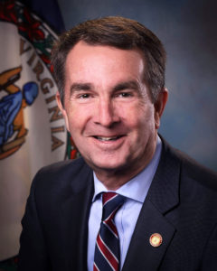 Official photo of Virginia Governor Ralph S. Northam